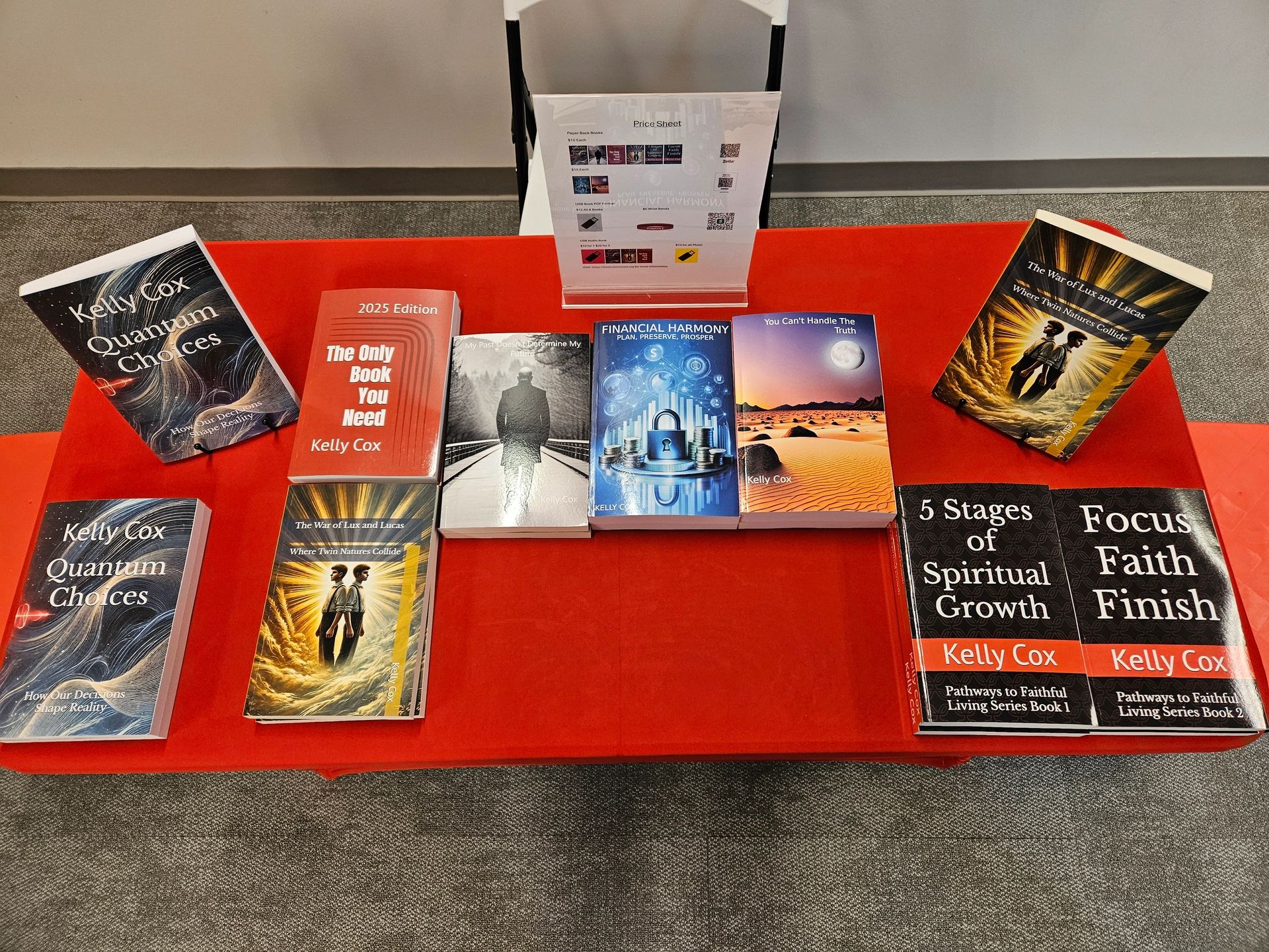 Basic Ministries books on display