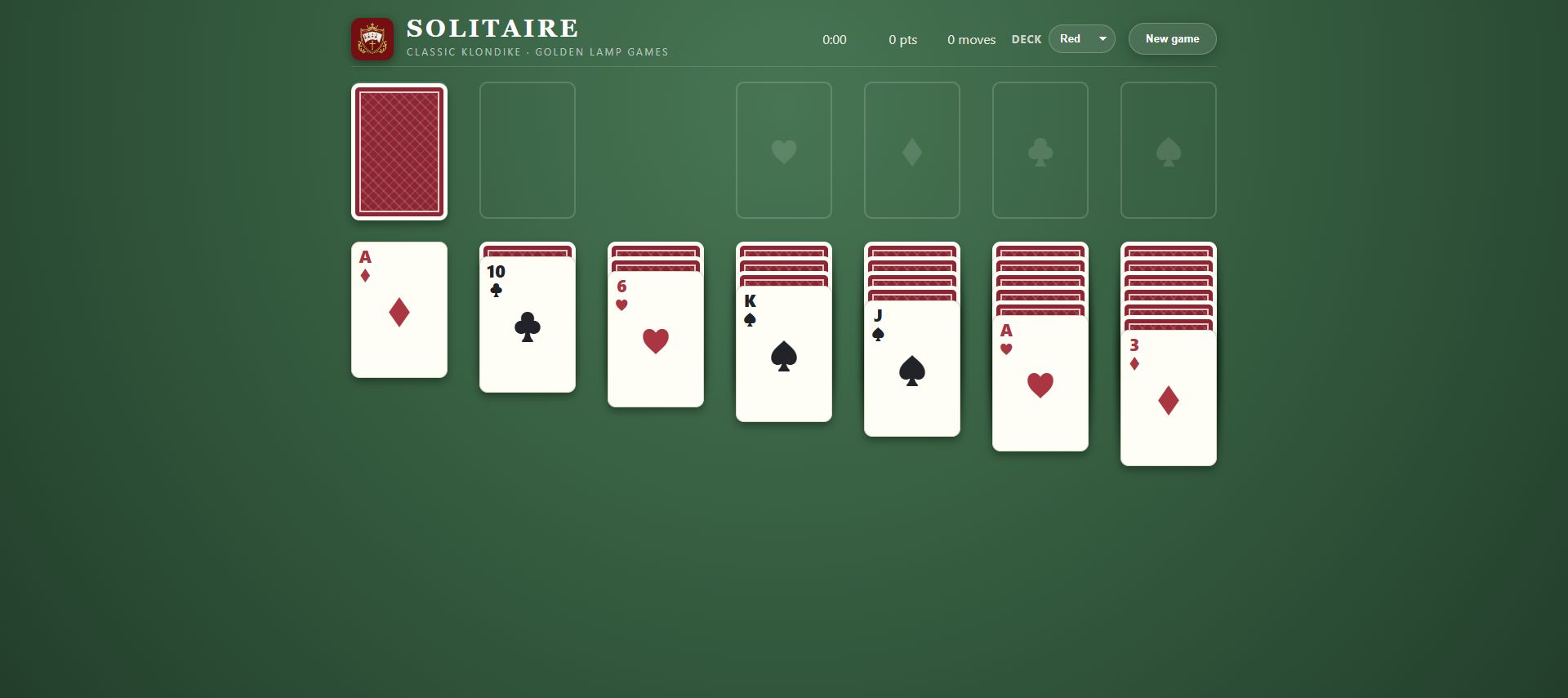 Solitaire: Solitaire product screen